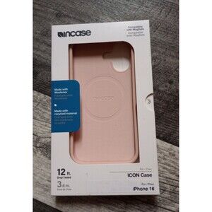 In case IPhone 16 Soft Pink Icon Case Compatible With MagSafe